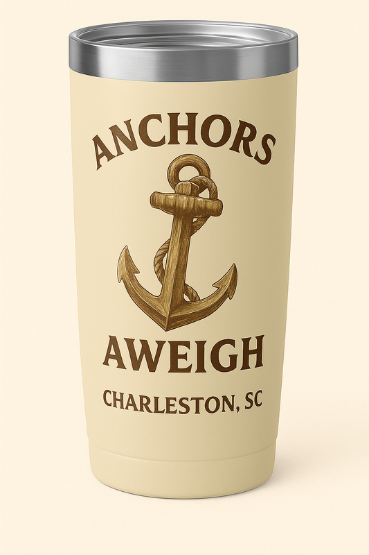 “Anchors Aweigh” Coastal Tumbler