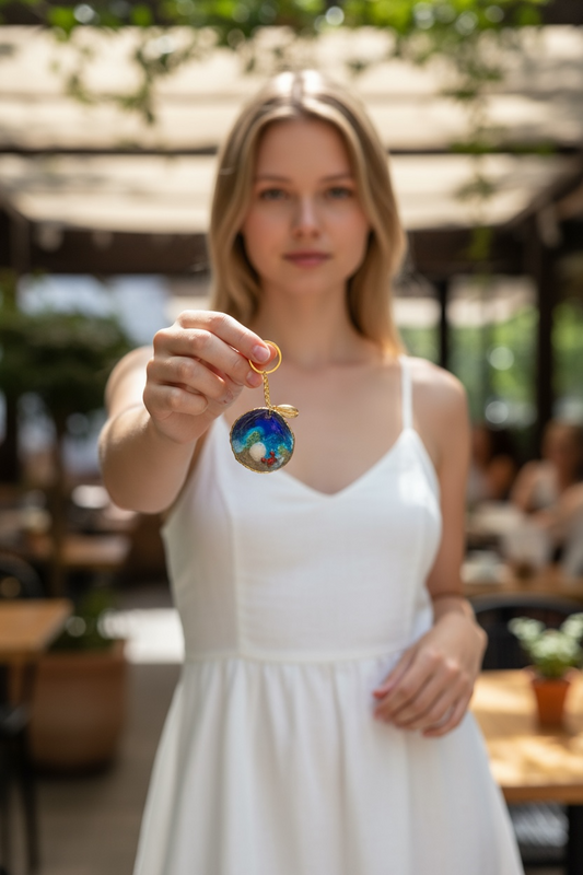 Ocean Shell Keychain